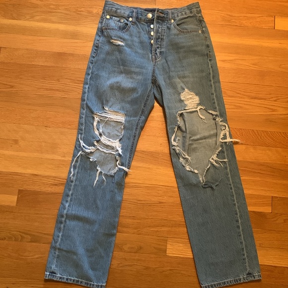 AERO 90's Baggy Jean non-stretch - Button Fly - Medium wash - Picture 2 of 5